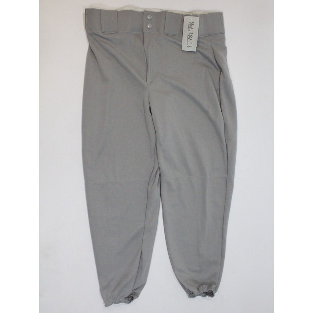 Men's Vintage Soffe Athletic Gray Baseball Pants Size Large Made from USA Fabric